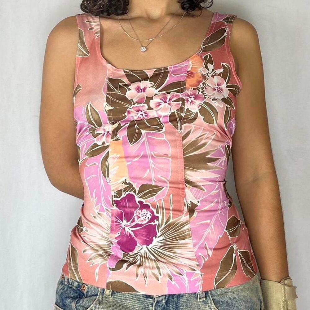 Unbranded Women's Pink and Orange Vest